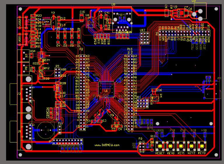 【资料汇总】STM32系列开发板原理图+PCB源文件，用AD打开_鹏程工联_工业互联网技术服务平台