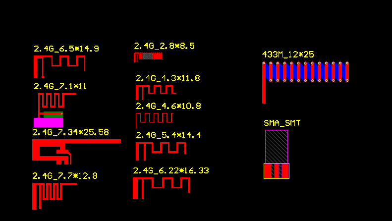 常用免费频段PCB天线参考设计（PCB Antenna reference design）_百工联_工业互联网技术服务平台