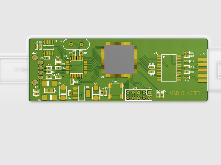 USB-BLASTER电路设计（PCB+固件程序+参考文档）_百工联_工业互联网技术服务平台