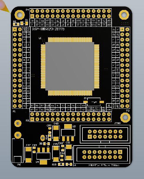 TMS320F28335DSP28335最小系统开发板AD版硬件电路(原理图+PCB)_鹏程工联_工业互联网技术服务平台