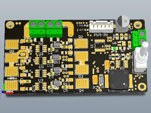 mos电机驱动电路原理图+PCB源文件_百工联_工业互联网技术服务平台