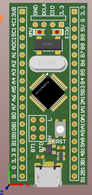 STM32F103C8T6核心板电路方案（PCB文件，可直接使用）_百工联_工业互联网技术服务平台