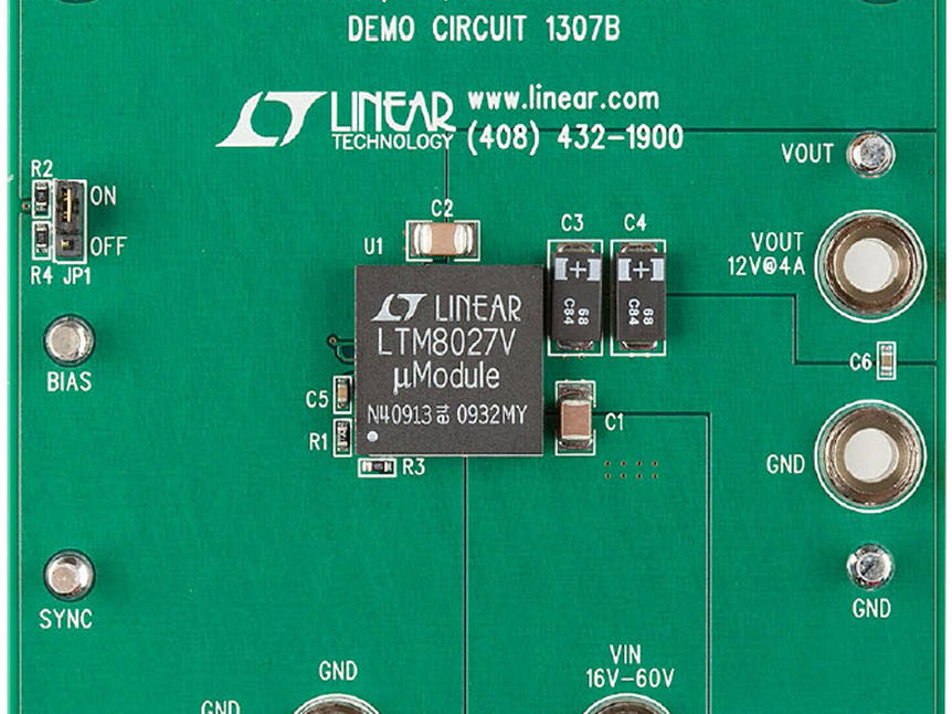 凌力尔特推出DC/DC微型模块稳压器（LTM8027）的演示电路板_鹏程工联_工业互联网技术服务平台