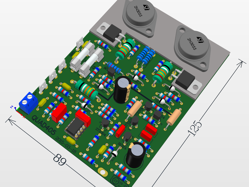 国都Quad 405功放板电路设计方案（手册+PCB文件）_百工联_工业互联网技术服务平台