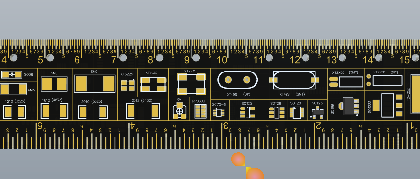 设计一款帅气的多功能PCB尺（工程文件，pcb文件直接打板）_鹏程工联_工业互联网技术服务平台