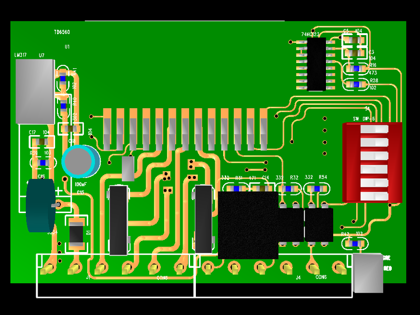 TB6560步进电机驱动器  原理图+PCB+芯片手册  可直接打样上线_百工联_工业互联网技术服务平台