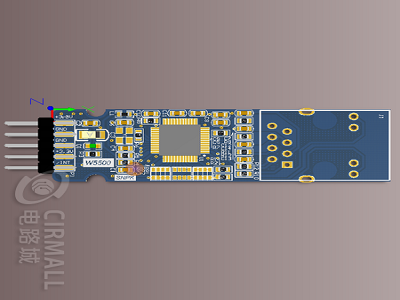 W5500以太网模块——硬件TCP/IP协议栈（原理图、PCB源文件、例程等）_鹏程工联_工业互联网技术服务平台