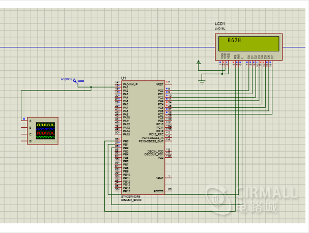 基于STM32f103x的ADC显示proteus仿真_鹏程工联_工业互联网技术服务平台