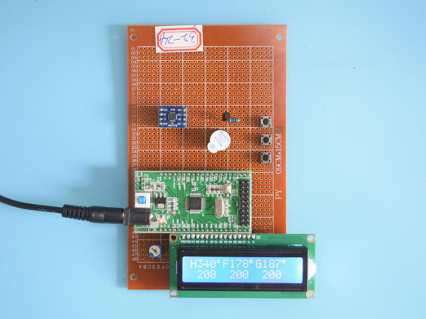 基于STM32单片机的陀螺仪角度检测阈值报警水平仪系统设计-万用板-原理图+PCB图+程序源码24_百工联_工业互联网技术服务平台