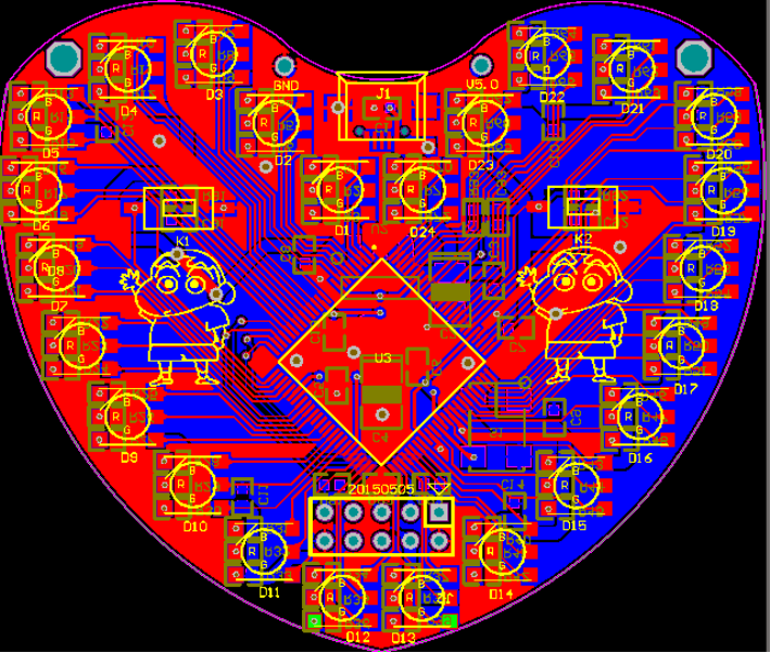 max II epm240 72路三色LED灯板AD版+PCB(2层板)cpld逻辑（原理图+源码）_百工联_工业互联网技术服务平台