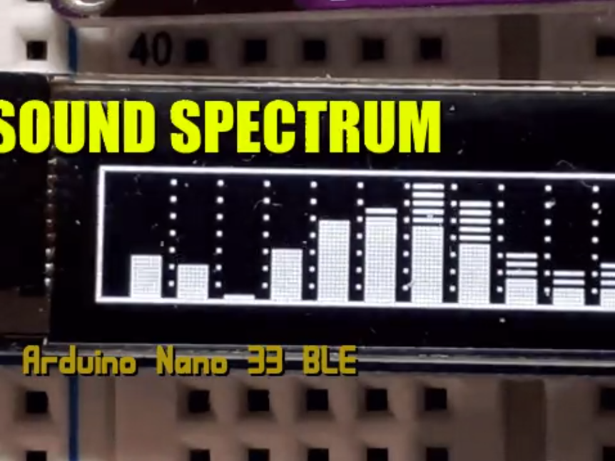 带有Arduino Nano 33 BLE的声谱可视化仪_百工联_工业互联网技术服务平台