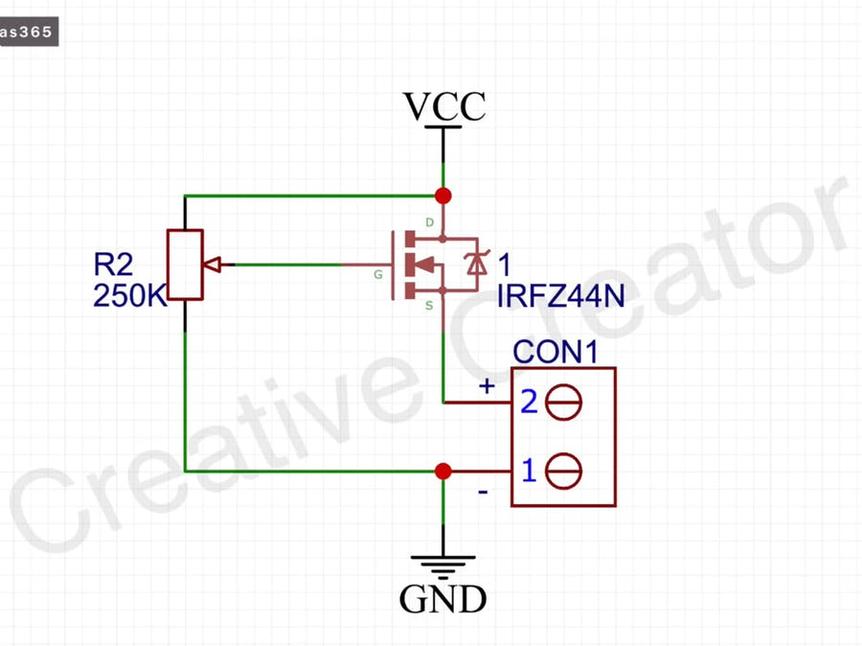 带IRFZ44N MOSFET的LED灯带调光器电路_百工联_工业互联网技术服务平台