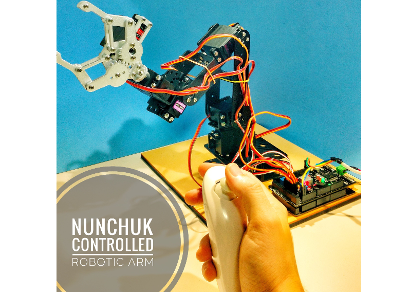 【国外开源】Nunchuk受控机器人手臂设计，Arduino Mega进行编程_百工联_工业互联网技术服务平台