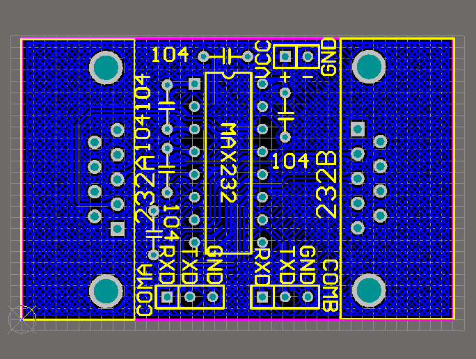 MAX232串口通信/max232转TTL电路，附原理图/PCB_百工联_工业互联网技术服务平台