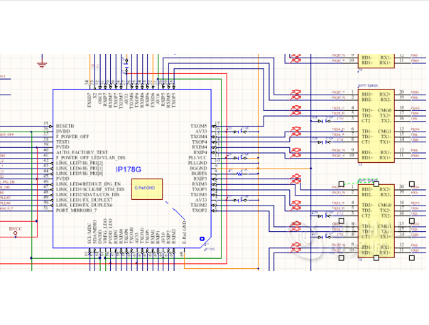 IP178G交换机原理图和PCB设计方案_百工联_工业互联网技术服务平台