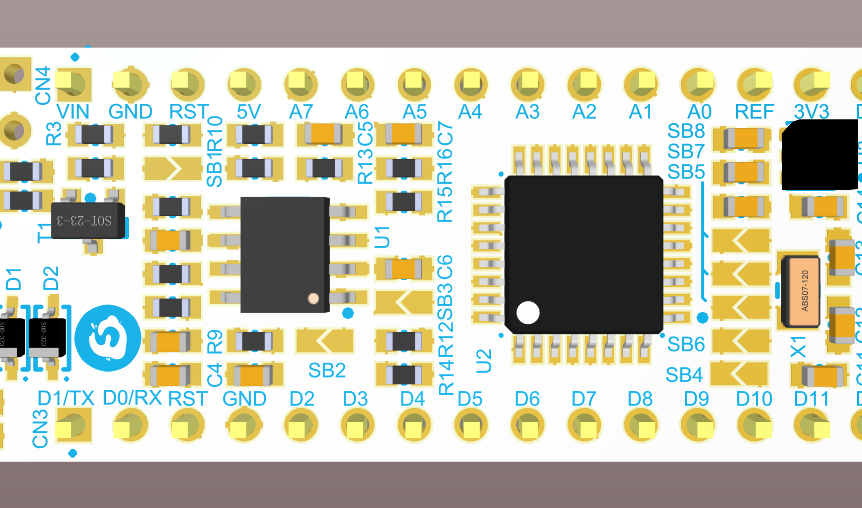 STM32F303K8T6开发板，STM32F103CBT6做ST_LINK_百工联_工业互联网技术服务平台