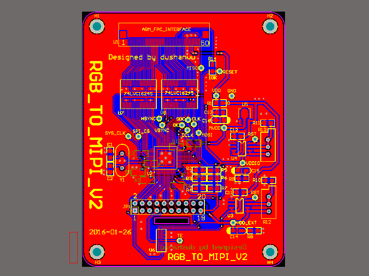 电路征集 + RGB转MIPI手机屏接口测试板原理图+PCB源文件_鹏程工联_工业互联网技术服务平台