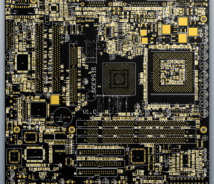 适合练手的4层电脑主板电路方案（pcb）_鹏程工联_工业互联网技术服务平台