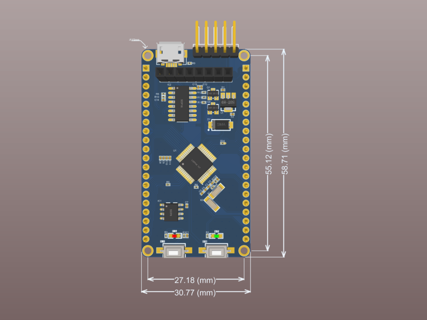 STM32F103C8T6最小系统（PCB+原理图）_鹏程工联_工业互联网技术服务平台