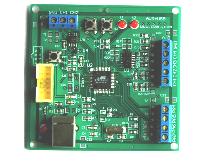 基于ATmeag16最小系统的USB数据采集板（原理图+PCB）_百工联_工业互联网技术服务平台