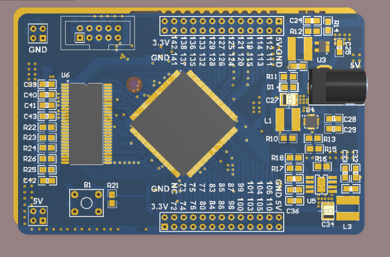 EP4CE10E22C8+SDRAM FPGA最小系统板ALTIUM原理图+PCB+封装_百工联_工业互联网技术服务平台