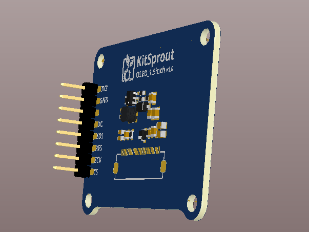 SSD1351 1.5寸OLED显示屏电路图及PCB_百工联_工业互联网技术服务平台