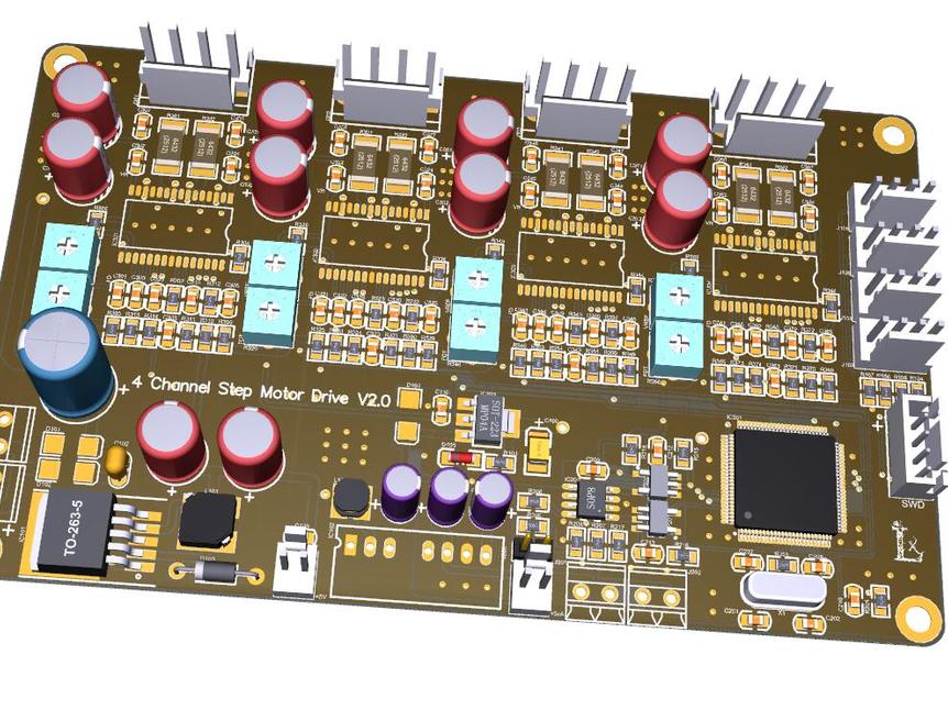 【可直接制板】基于STM32 + LV8728 4路步进电机驱动器（隔离版）_百工联_工业互联网技术服务平台