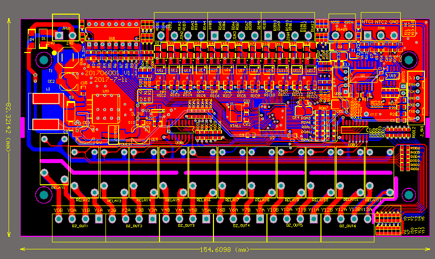 基于STM32设计的工业自动化16入12出控制板电路（原理图+pcb）_百工联_工业互联网技术服务平台