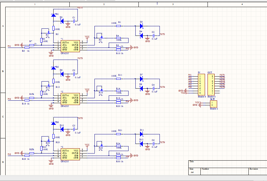 基于opa2350电磁运放原理图+PCB源文件_百工联_工业互联网技术服务平台