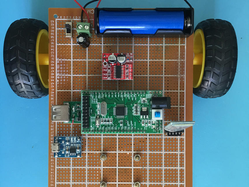 基于STM32单片机的无线蓝牙APP遥控智能车锂电池充电设计-万用板-电路图+程序+论文112_百工联_工业互联网技术服务平台