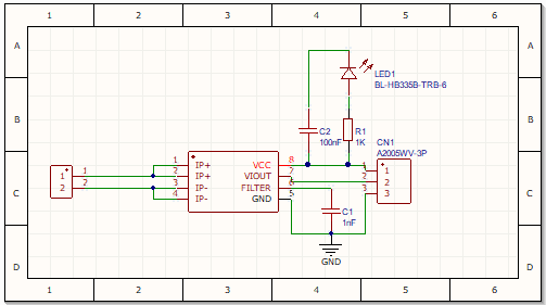 ACS712霍尔电流传感器（原理图、PCB）AD版本_百工联_工业互联网技术服务平台