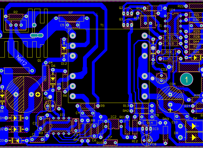 电动车充电器PCB图_百工联_工业互联网技术服务平台