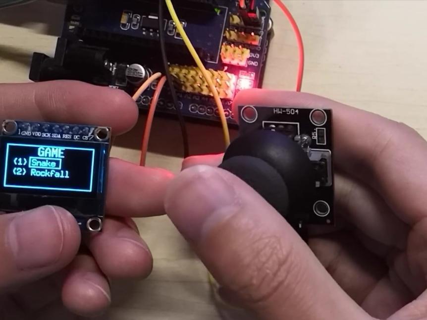 Arduino制作的游戏机(OLED_0.96寸)_百工联_工业互联网技术服务平台