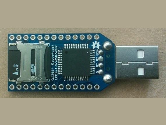 【开源硬件】AVR单片机可编程 U盘，带microSD插座_百工联_工业互联网技术服务平台