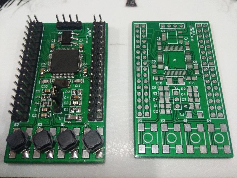 Mini版​stm32f103RCT6开发板电路设计（增加安装孔）_百工联_工业互联网技术服务平台