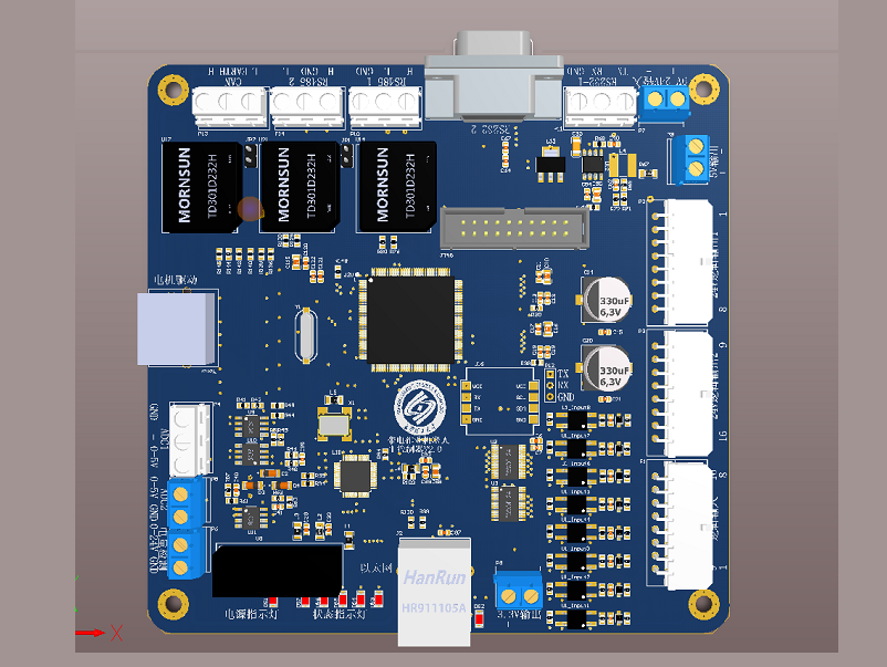 机械臂控制电路板4层PCB板设计_百工联_工业互联网技术服务平台