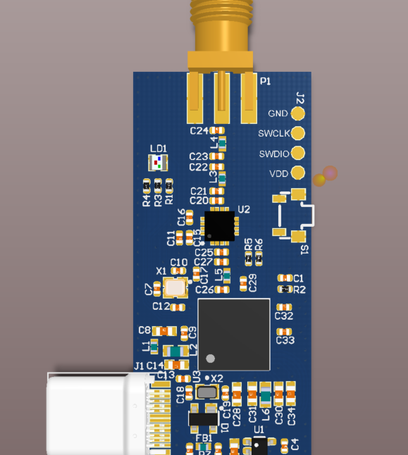 NRF52840+PA dongle type-c接口_百工联_工业互联网技术服务平台