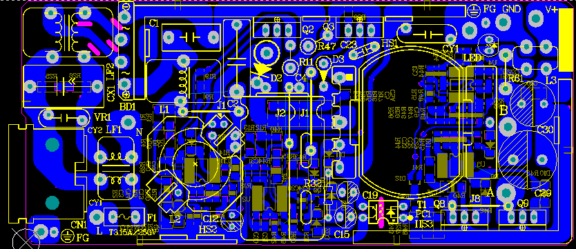 支持90W 24V开关电源适配器的电路方案设计（原理图+pcb++BOM+设计文档）_百工联_工业互联网技术服务平台