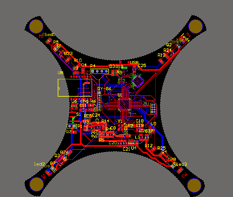 crazepony四轴飞行器PCB_鹏程工联_工业互联网技术服务平台