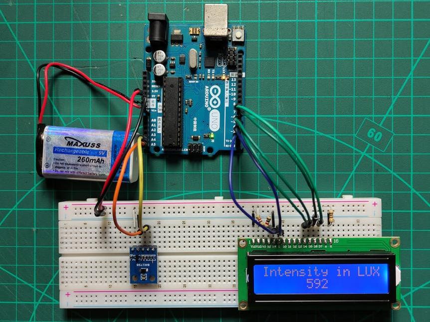 使用Arduino和BH1750环境光传感器DIY光照强度计_百工联_工业互联网技术服务平台