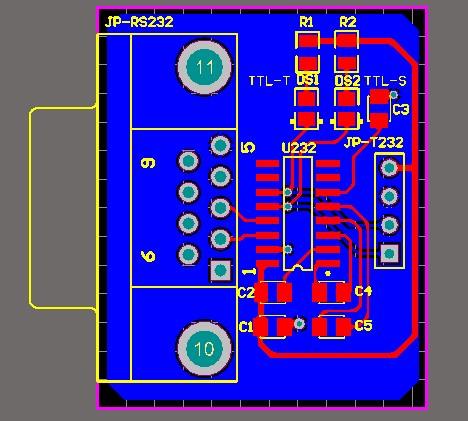 RS232转TTL232 RS232-TTL232模块 DB9模块_百工联_工业互联网技术服务平台