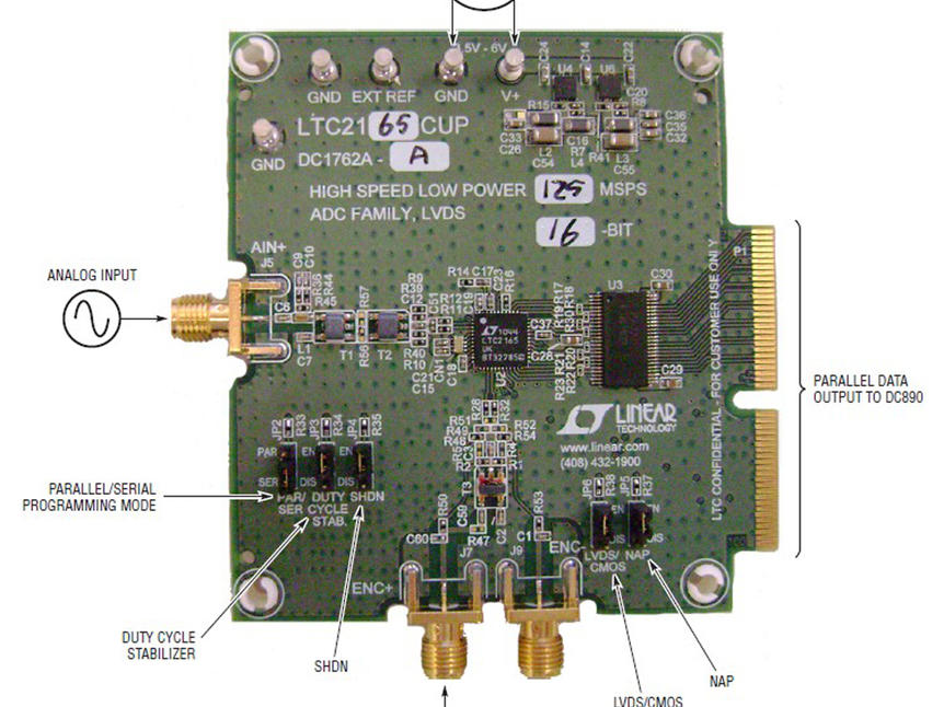16位、20Msps~125Msps模数转换器的演示电路板_鹏程工联_工业互联网技术服务平台