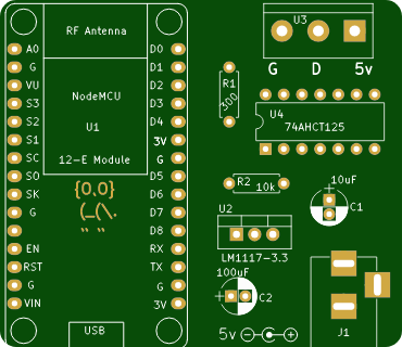 基于ESP8266设计的单线RGB LED控制器板_百工联_工业互联网技术服务平台