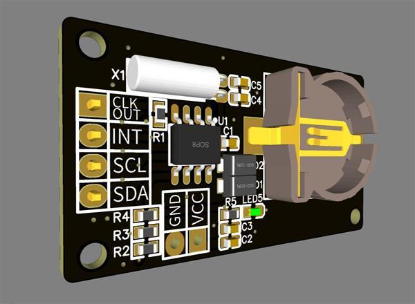 PCF8563时钟模块，PCB开源_百工联_工业互联网技术服务平台