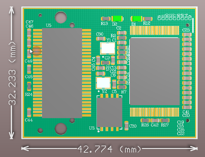 4层 STM32F407核心板-BGA封装设计_百工联_工业互联网技术服务平台