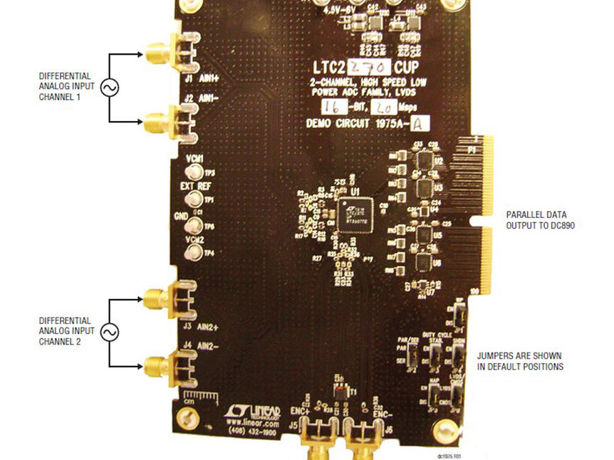 双通道16位A/D转换器LTC2270的演示电路板_百工联_工业互联网技术服务平台