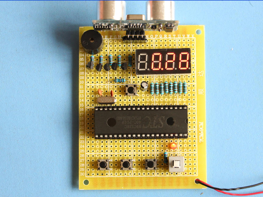 基于51单片机的超声波测距防撞报警系统数码管显示电路设计方案(原理图+程序)_百工联_工业互联网技术服务平台