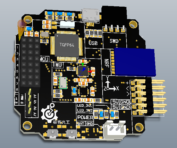 基于STM32的飞行控制器电路、PCB、论文等（有PCB光板卖）_百工联_工业互联网技术服务平台