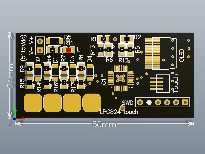 LPC824电阻式/电容式触摸控制器制作，附原理图/PCB/HEX_百工联_工业互联网技术服务平台