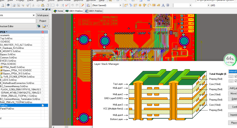 Cyclone II EP2C35F672C8+SDRAM 核心板ALTIUM原理图+PCB+封装库_百工联_工业互联网技术服务平台